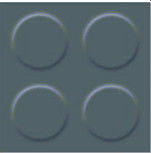 50x50cm Colored Rubber Floor Tiles